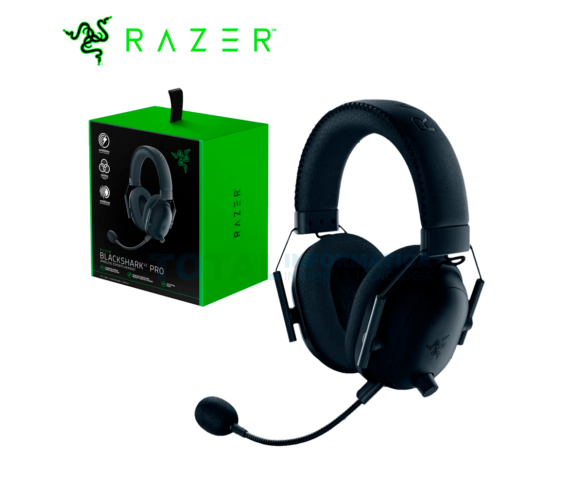 Razer BlackShark V2 Pro Auriculares inalámbricos para juegos: sonido  envolvente espacial THX 7.1, controladores de 1.97 pulgadas, micrófono