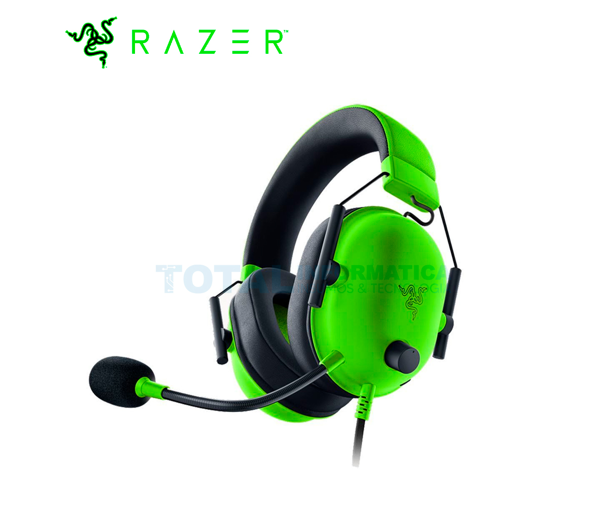 Razer Blackshark V2 X Verde Sonido Envolvente 7.1