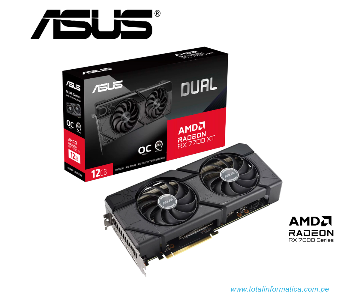 TARJETA GRAFFICA ASUS DUAL RX 7700 XT OC, 12GB GDDR6, AMD RADEON(DUAL-RX7700XT-O12G) - imagen 6