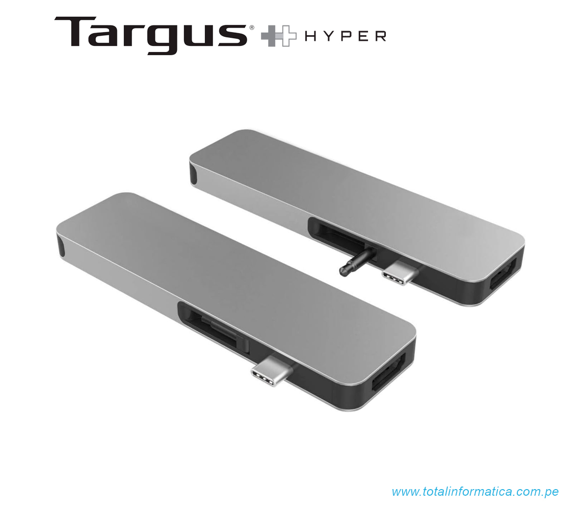 HUB USB-C HYPER 7 EN 1, HDMI/USB-A, 3.0/CARD, READER/USB-C, GRIS(GN21D-GRAY) - imagen 5