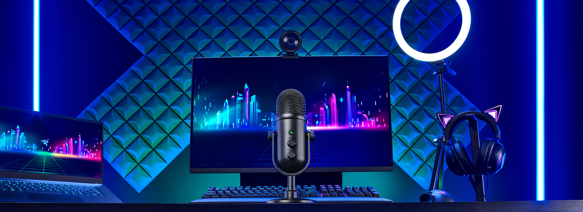 MICROFONO RAZER SEIREN V2 PRO, USB-C, STREAMING DINAMICO CARDIOIDE, NEGRO(RZ19-04040100-R3U1) - imagen 3