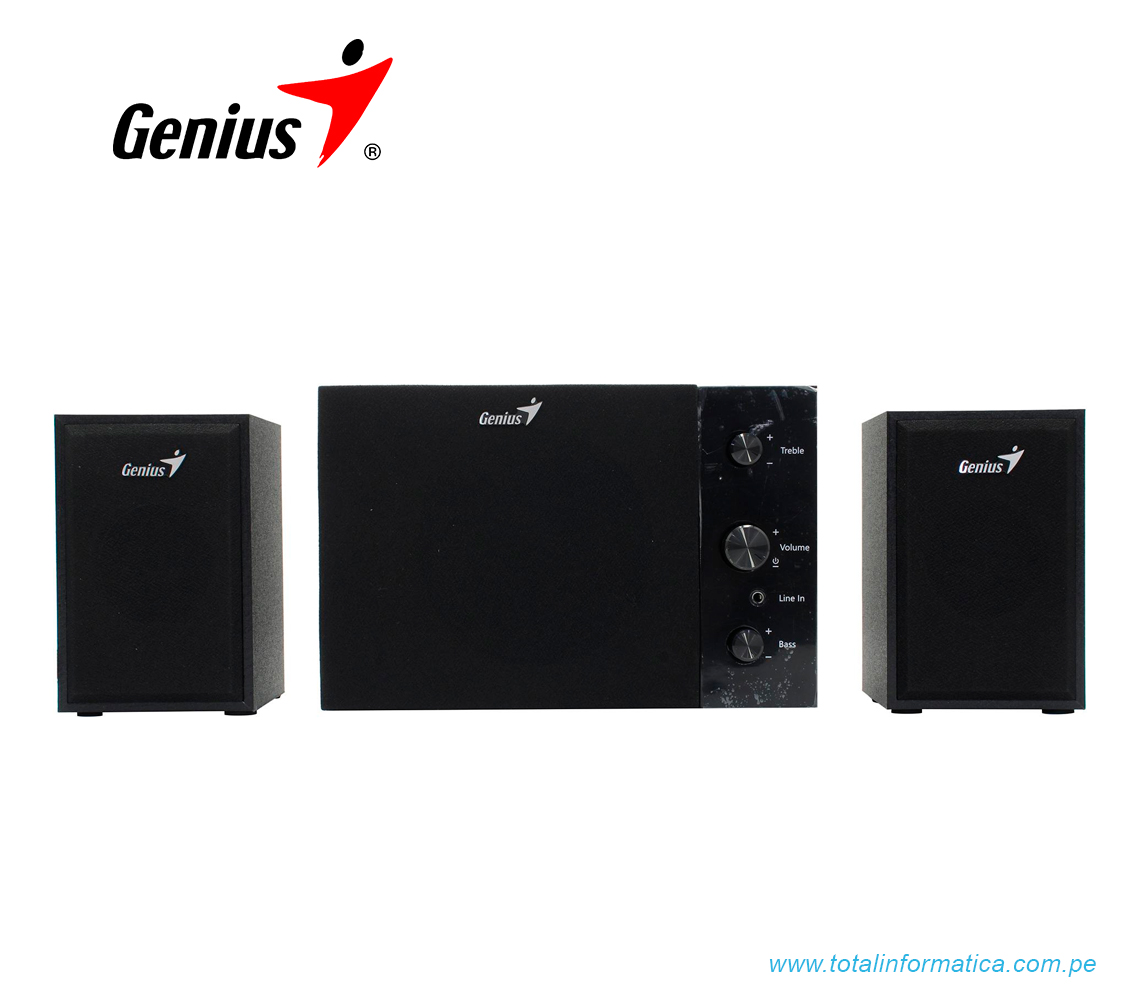PARLANTE GENIUS SW-2.1 350, 15W, 100V/240V, NEGRO(31730037401) - imagen 2